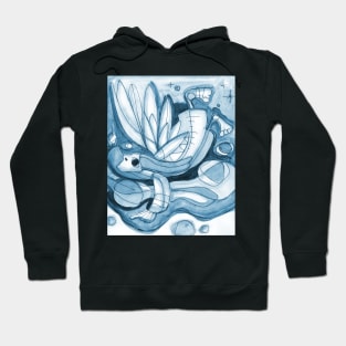 Flying angel illustration Hoodie